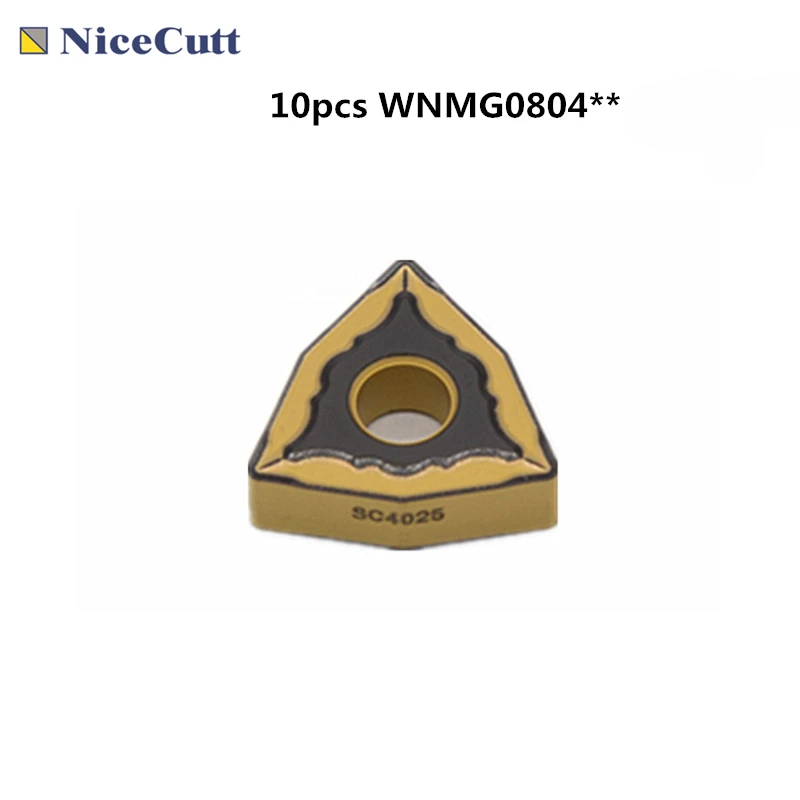 WNMG0804คาร์ไบด์แทรกทังสเตนสำหรับ10Pcs เครื่อง CNC เหล็กเครื่องมือผู้ถือ Nicecutt Freeshipping