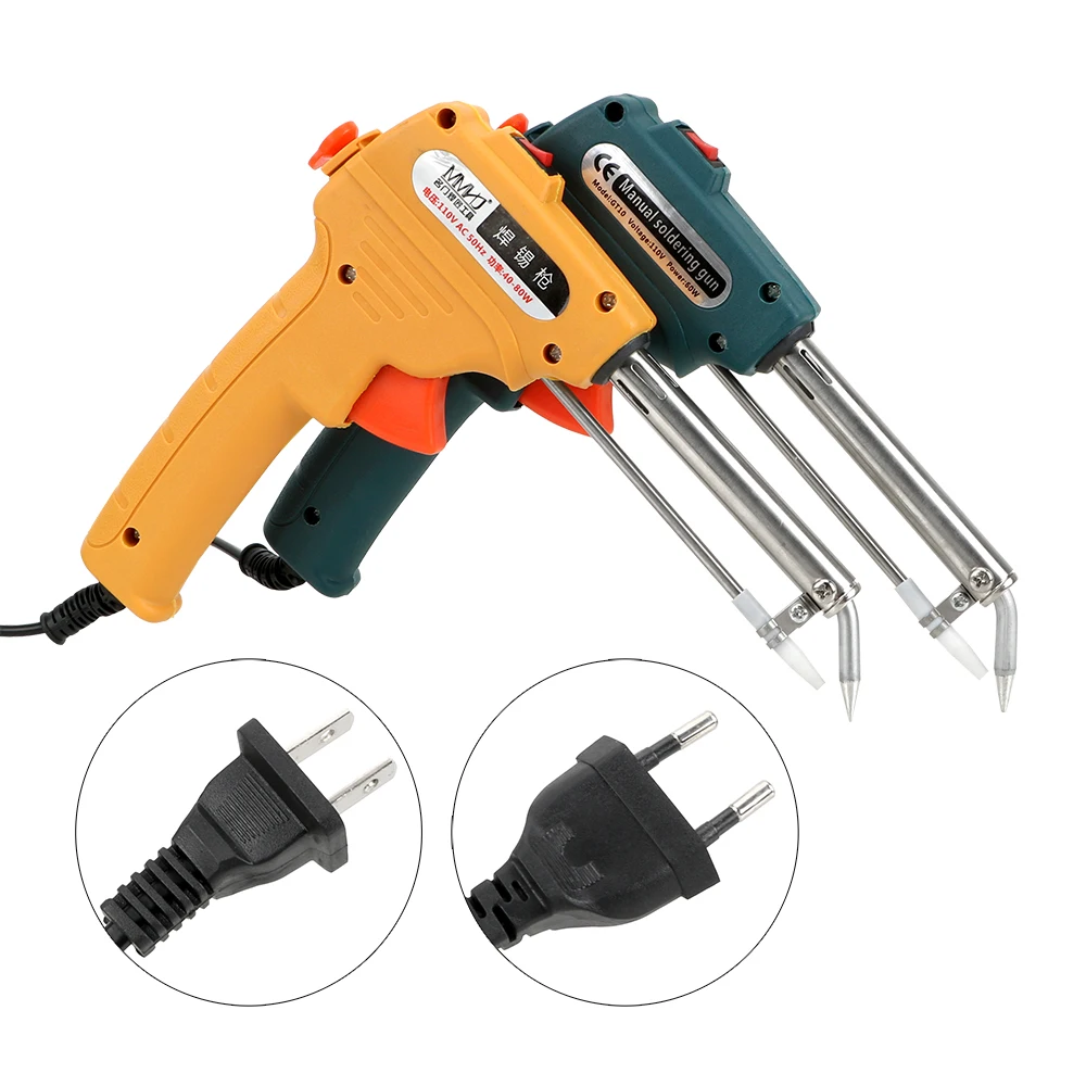 

DIYWORK 110V/220V 60W Tin Soldering Iron EU/US Plug Pump Welding Tool Automatic Send Tin Gun Electric Soldering Iron Handheld