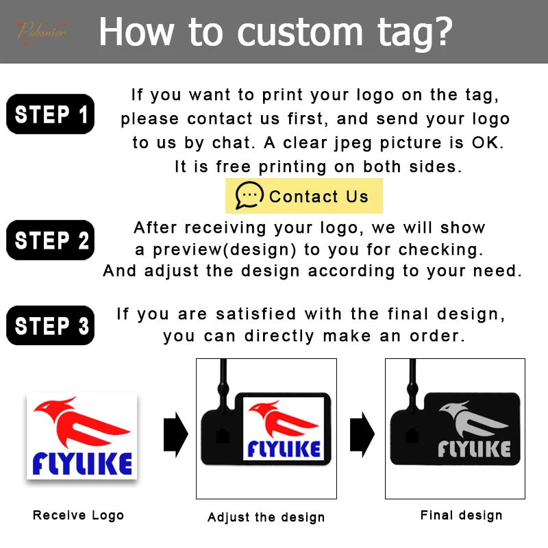 100 Personalized Logo Hang Tag Disposable Custom Plastic Printed Garment Clothing Shoe Product Brand Size Label Tags 170mm/6.7