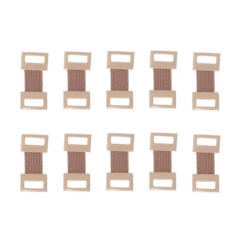 10PC/Bag Replacement Elastic Bandage Wrap Stretch Metal Fixation Clamps White brown Hooks Clips Colors E9Q9