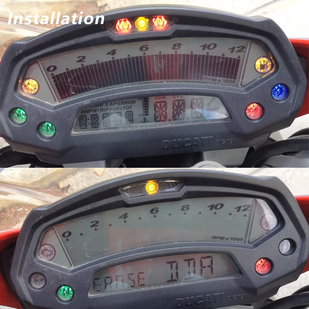 LCD Display Ultra Thin for Ducati Monster 696 796 795 1100 Accessories Motorcycle Speedometer Instruments Gauges LCD Screen