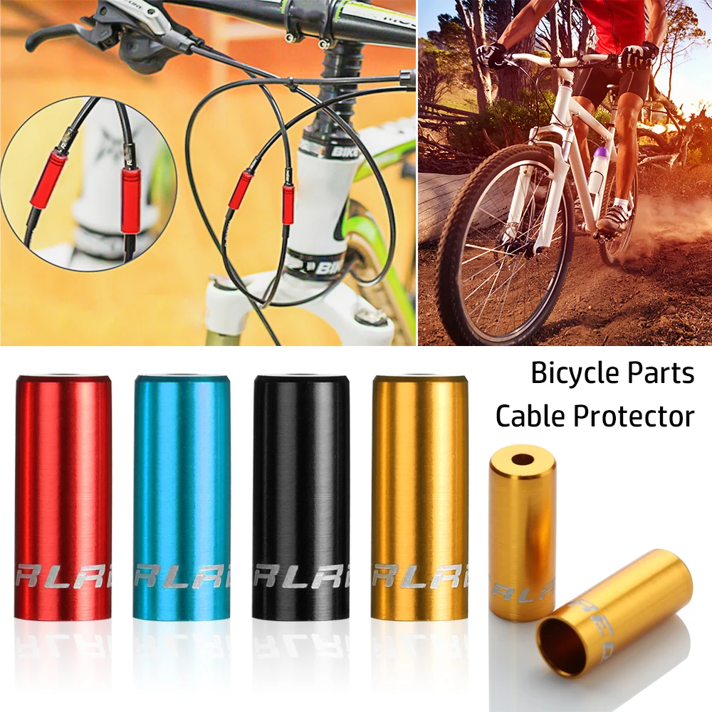 5 Pcs 4mm/5mm Aluminium Shift/Brake Cables Cap Wire Tube Cable Protector Derailleur Cover End Tip Caps Outdoor Cycling Accessory