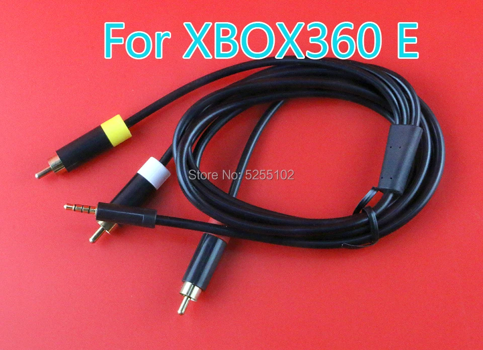 20pcs For XBOX 360E AV Cable Cord Audio Video Connection for Microsoft Xbox 360E Video Game High-quality Digital Sound AV Cable