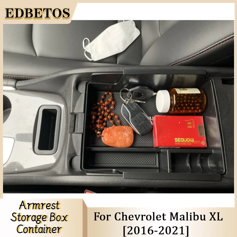 For Chevrolet Malibu XL Car Glove Box Organizer Armrest Secondary Storage Center Console Tray For Malibu XL 2016 2017 2018-2023