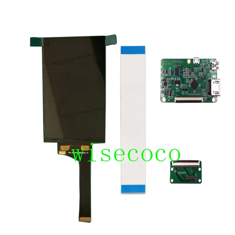 6.08 Inch 2K 1620*2560 Monochrome LCD Mono SE IPS 3D Printer Projector Display Driver Board High Transmittance No Backlight
