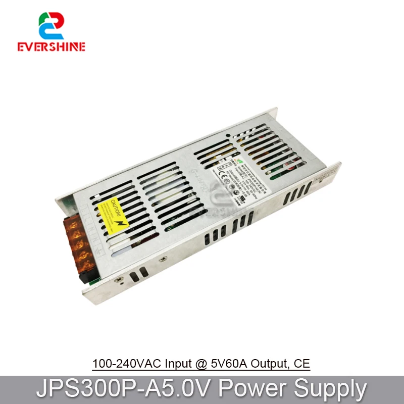 

High Quality JPS300P-A5.0V 5V60A Output 100 To 240VAC Input LED Screen Special 300W Switching Power Supply