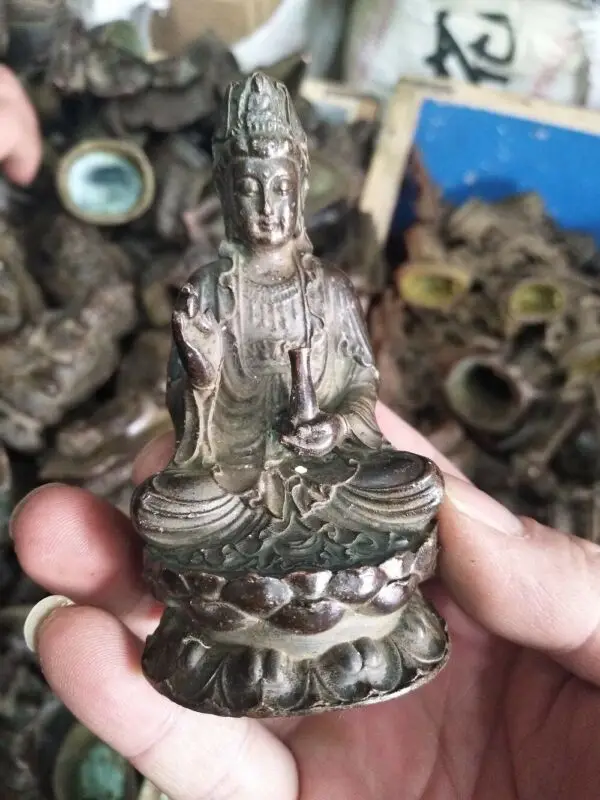 

Beautiful Old Tibet Tibetan Bronze Buddhism Buddha statue Exorcism peace wealth