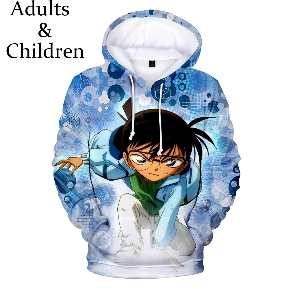 

Fashion prined 3D Detective Conan Hoodies Men Women New Animation Boys Girls Sweatshirt pullovers 3D Detective Conan Kids Hoodie