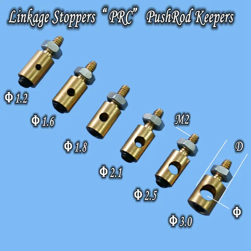 10 Pcs Copper Pushrod Linkage PRC Stopper Servo Connectors Adjustable Easy Diameter For Rc Helicopter Airplane Parts