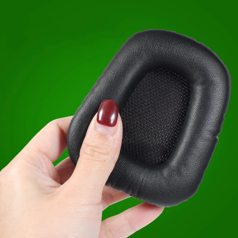 Almohadillas de repuesto para auriculares Razer Electra V1/V2, almohadillas de espuma para auriculares, alta calidad, color negro, verde, 1 par