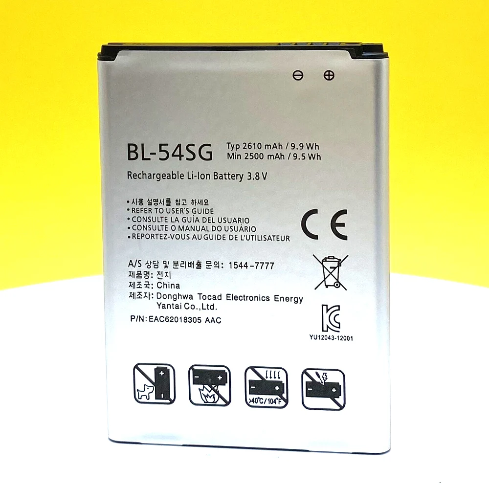 100% НОВЫЙ аккумулятор BL-54SG 2610 мАч для LG G2 F320 F340L H522Y F260 D728 D729 H778 H779 D722 lg90 D410, высококачественный аккумулятор