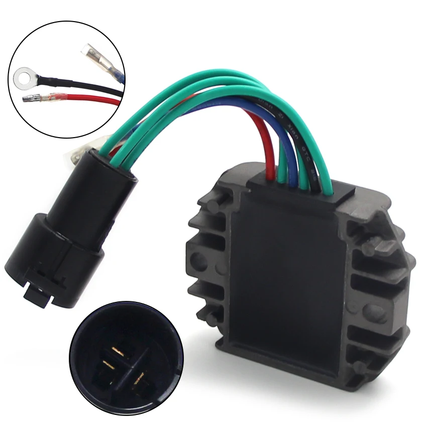 Regulador de Voltaje Rectificador para Yamaha 40HP F40 F40A 45HP F45A 50HP F50 TLR TLH F50A T50 FT50B ETL/X Mercury 825076 F40 F45 F50