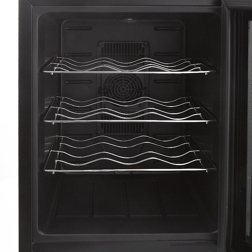 อิเล็กทรอนิกส์สีแดงไวน์ตู้ Homeheld เย็นตู้เก็บไวน์ Cooler 220V 50W 33L 12-18 องศาคุณภาพ JC-33AW ขายร้อน