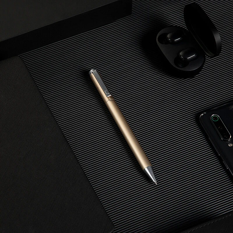 Deli Nusign Metal Gel Pens with Refill for Xiaomi Sign Pen Smooth Rotating Low-key Elegant and Firm Office Business Stationery