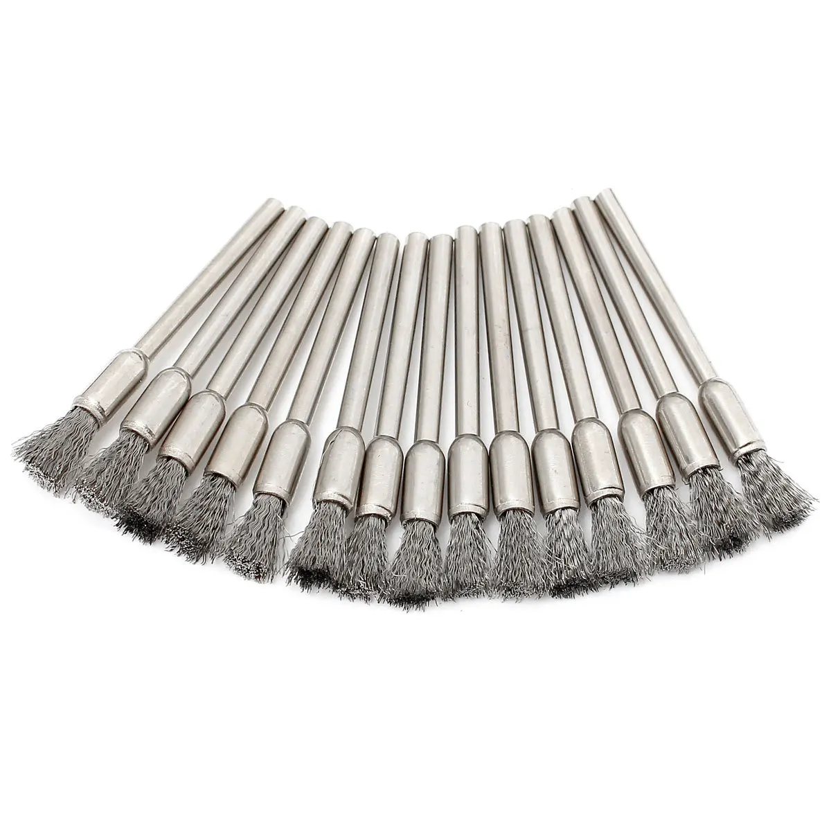 45ชิ้น/เซ็ตขายส่งแปรงลวด Metalbrush แบน T-Type ขัด Derusting ล้อ Copperwirebrush