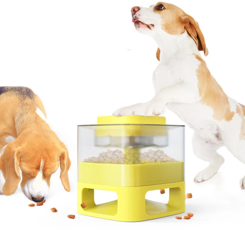 Dog  Pet Accessories Automatic Puzzle Training  Feeder Treats Bowl Dogs Raised Container Supplies Cat Food Dispenser