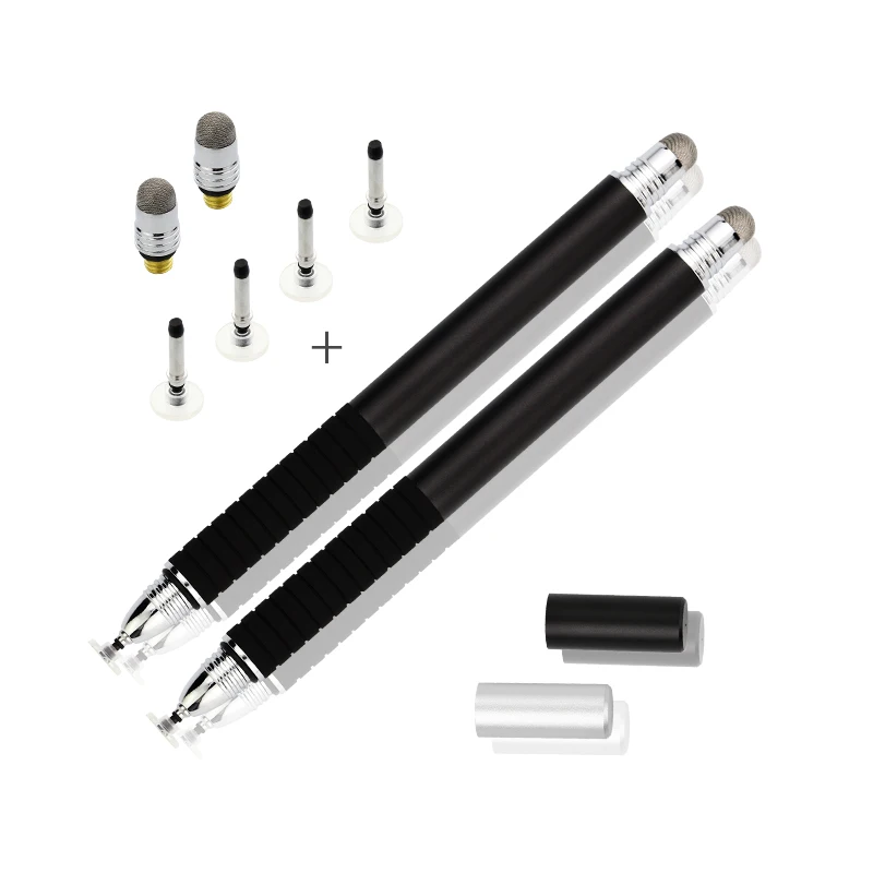 Stylet tactile 2 en 1 pour ipad, pour Iphone, tablette, pointe en maille, pointe de disque