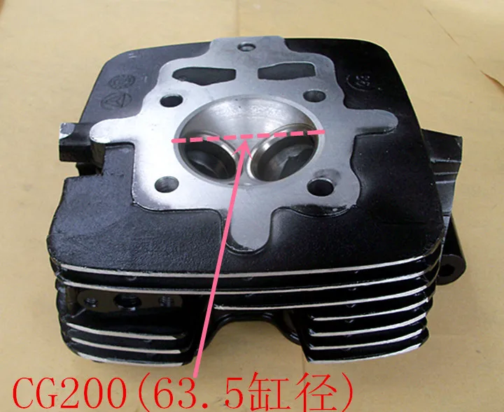 CG200 LF200 LX200 EURO 2 Square Motorcycle Cylinder Head With Up Rocker Valve CDI Engine Parts