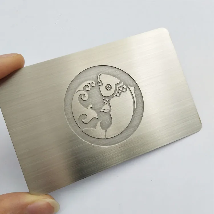 Hot selling credit business card size cheap stainless steel metal card blank