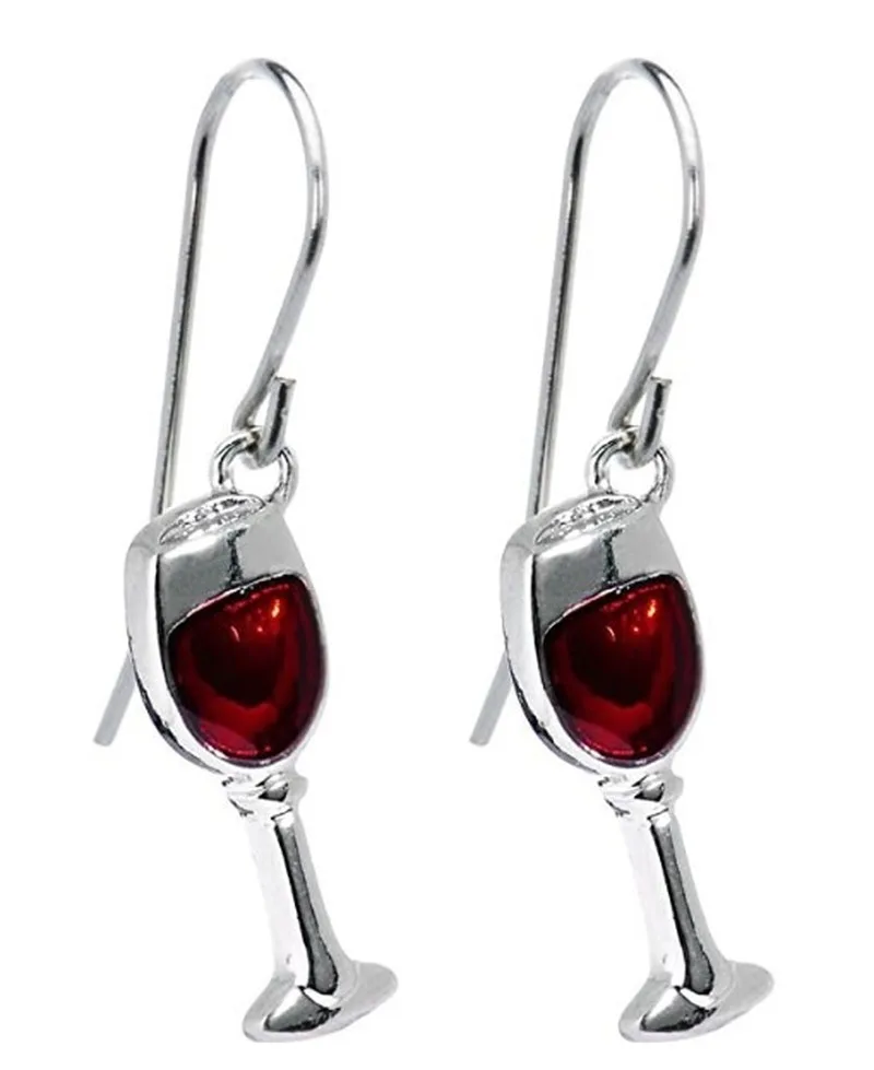 2020 Fashion Personality Red Wine Goblets Stud Earrings for Women Creative Lovely Beer Cup Party Girl Jewelry Gift