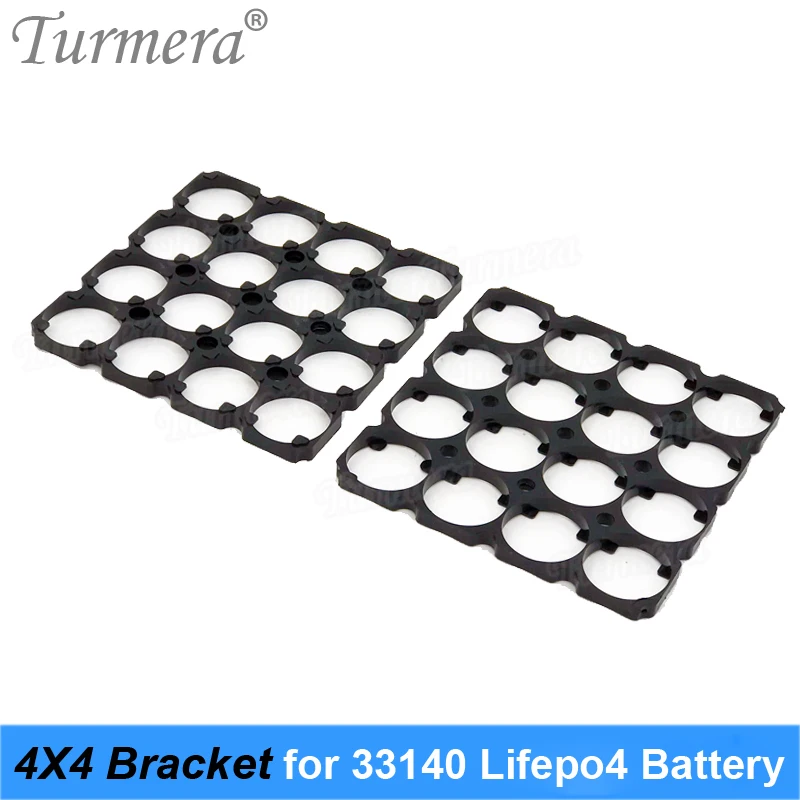 Turmera 4X4 33140 3.2V 15Ah Lifepo4 uchwyt wspornika baterii plastikowa średnica 33.4mm do akumulatora system magazynowania energii słonecznej