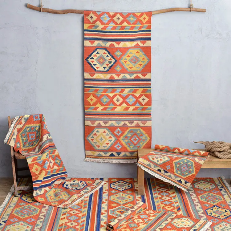 Bohemian exotic ethnic style kilim kilim home living room coffee table bed cloakroom carpet gc137kli12yg2