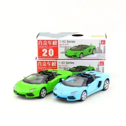 Diecast Metal Toy Model 1:43 Lamborghibni LP700-4 Roadster Car Pull Back Doors Openable Educational Collection Gift Match Box