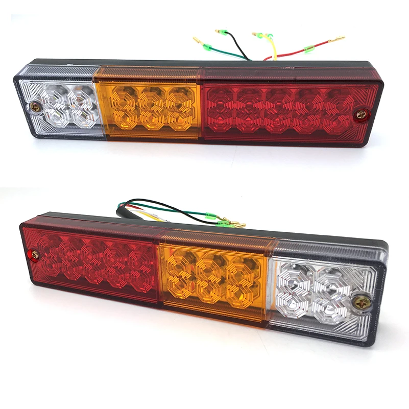 1pcs Waterproof 12V 20 LED ATV Trailer Truck LED Tail Light ATV Trailer Truck Yacht Car Taillight Reversing Running Brake.