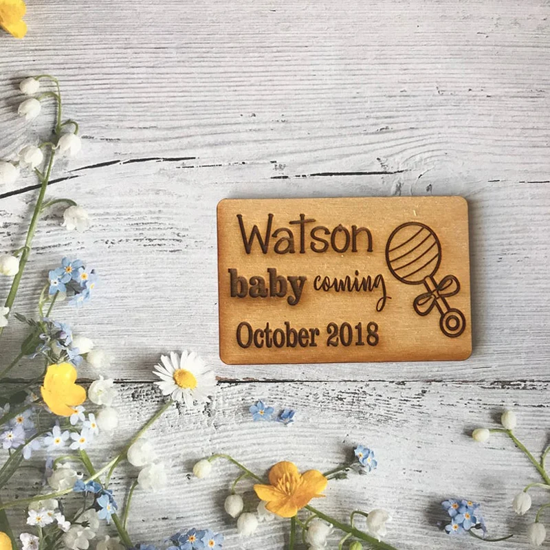 Personalized Baby Announcement Magnets,Baby Shower Favors,Wedding Favor Tags