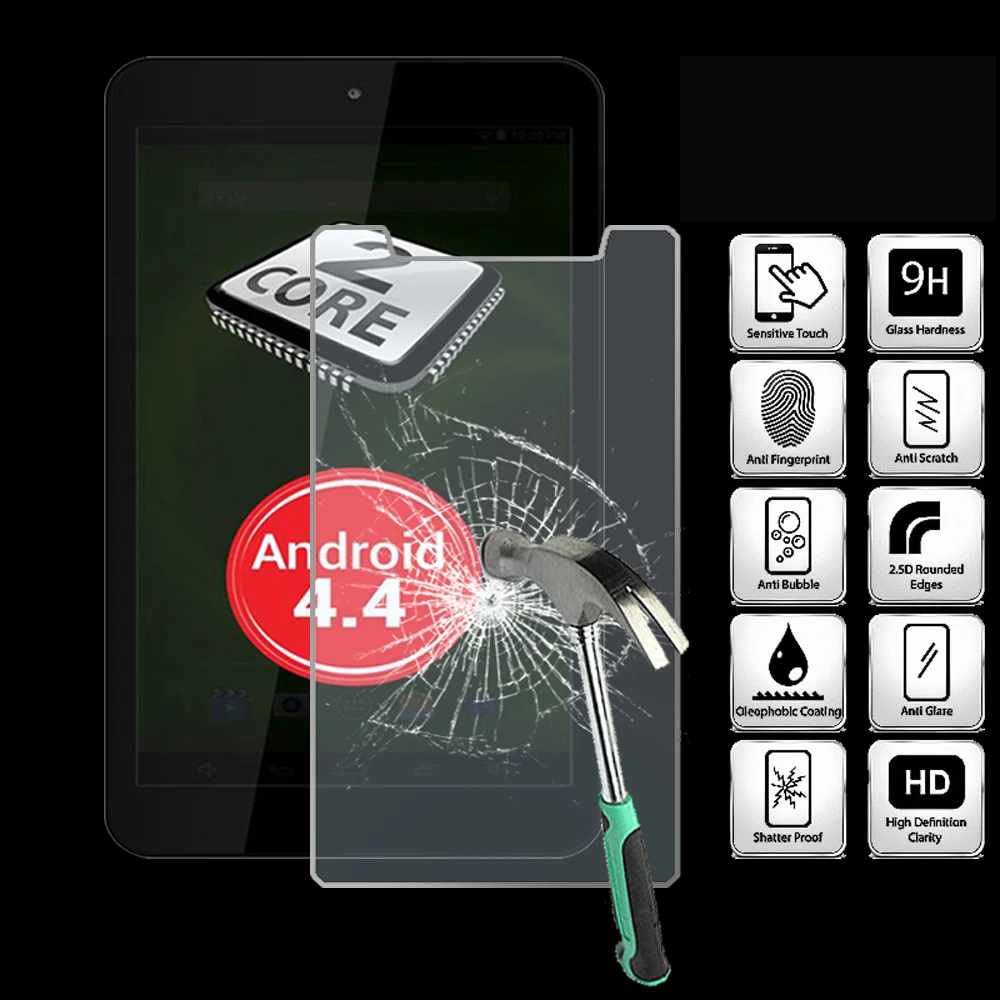 For Allview Viva C7 Tablet Tempered Glass Screen Protector Cover Explosion-Proof Anti-Scratch Screen Film
