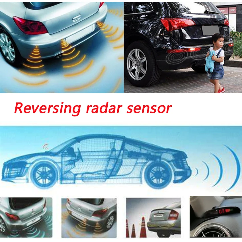 Parking system reversing radar For Skoda Rapid FL 2015-2020 LED display prompt sound safety distance