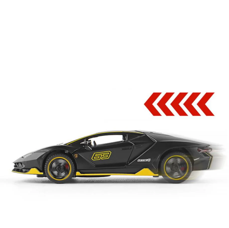 1:32 Lamborghini Centenario LP770-4 rad diecast auto modell Deutschland bull logo metall modell pull back fahrzeug spielzeug A226