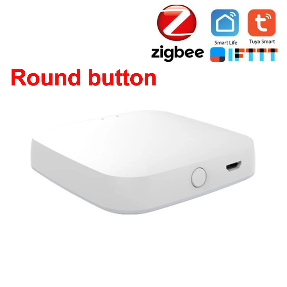 Tuya Smart Life ZigBee Gateway Bridge Hub Wireless Smart Home Two Way Remote Control DIY Smart Zigbee Mini Switch