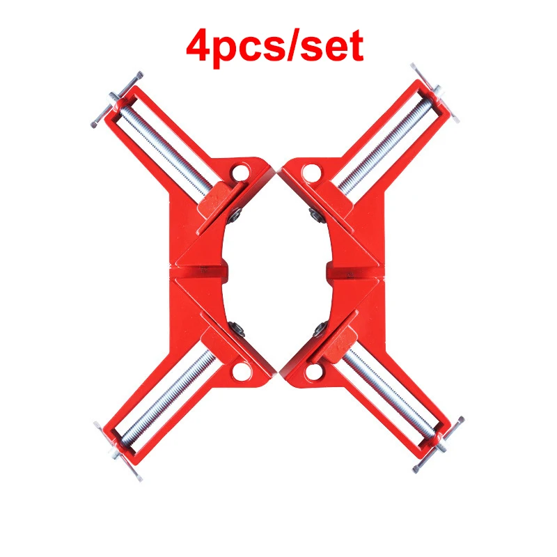 90องศามุมขวาClamps Clampสำหรับงานไม้กรอบรูปกระจกติดตั้งช่างไม้Hand Tool