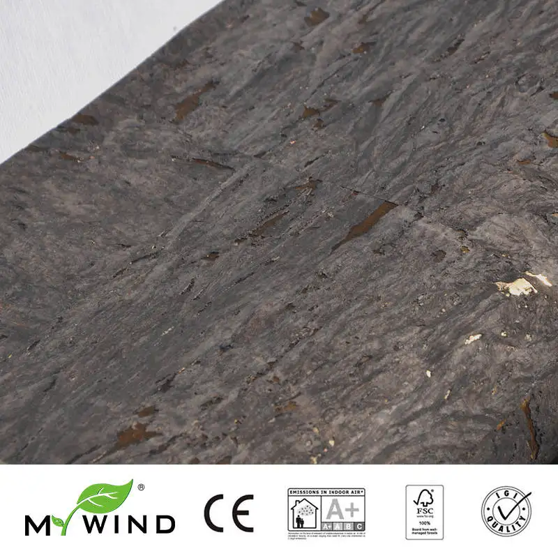 Imagem -02 - Mywind Chocolate Marrom com Ouro Luxo Papel de Parede por Atacado Sala Estar Cortinas Decoração Casa Cortiça Wallcovering