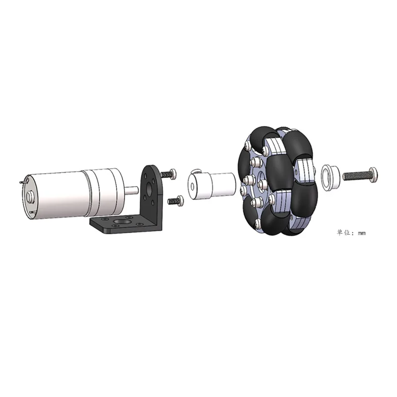 82mm Aluminum Double Omni-Directional Wheel