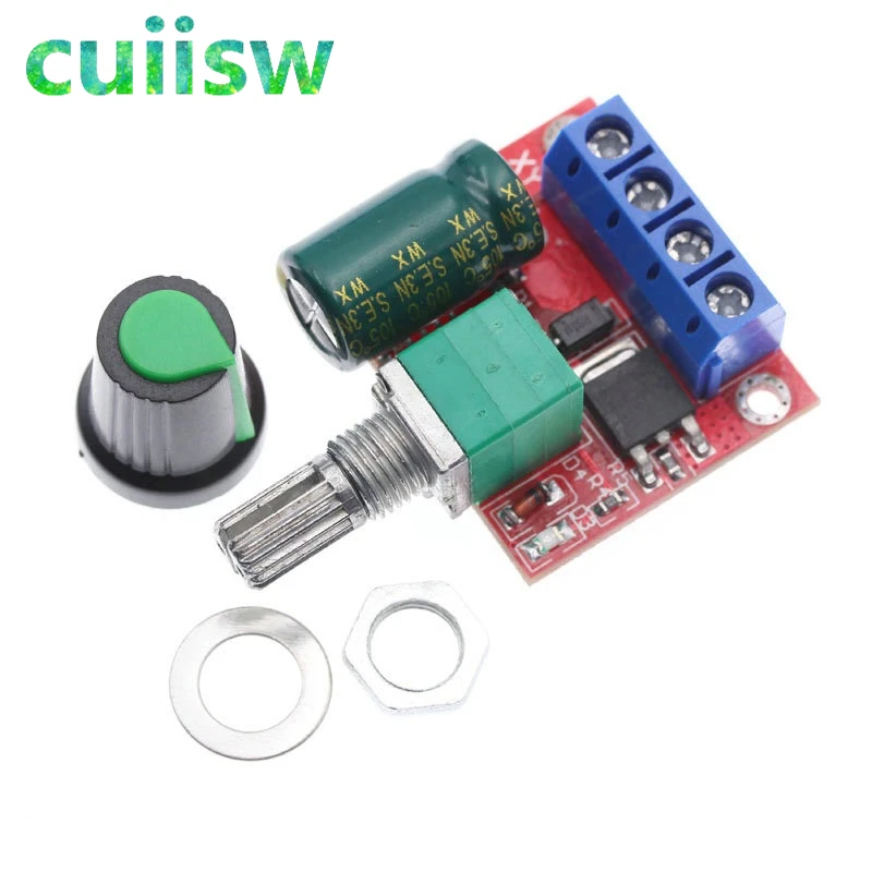 Mini 5A 90W PWM 12V DC Motor Speed Controller Module DC-DC 4.5V-35V Adjustable Speed Regulator Control Governor Switch 24V