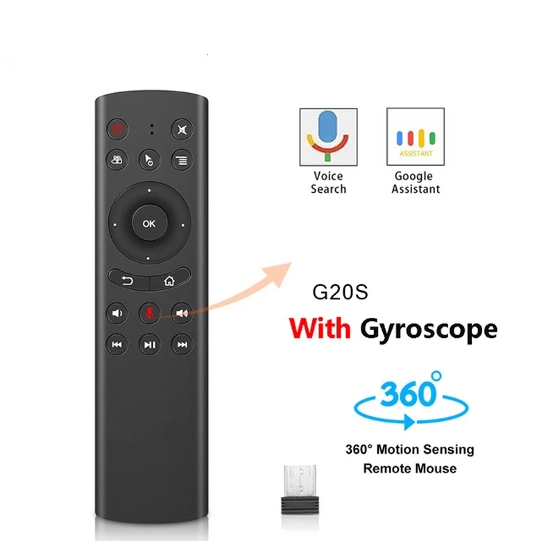 G20S G20S PRO BT Gyro Smart Voice Remote Control IR Learning 2.4G Wireless Fly Air Mouse for X96 H96 MAX Android TV Box vs G10S