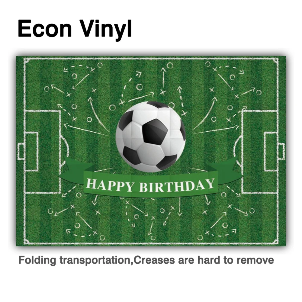 

Allenjoy Soccer Birthday Boy Party Backdrop World Cup Football Match Wallpaper Flag Green Ball Field Photo Studio Decor Banners