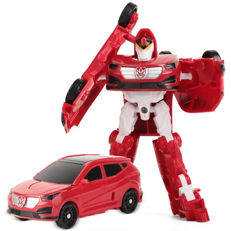 New Hello Carbot Transformation Robot Toys Action Figures Two Mode Deformation Rescue Car Toy with Weapon for Children Gift