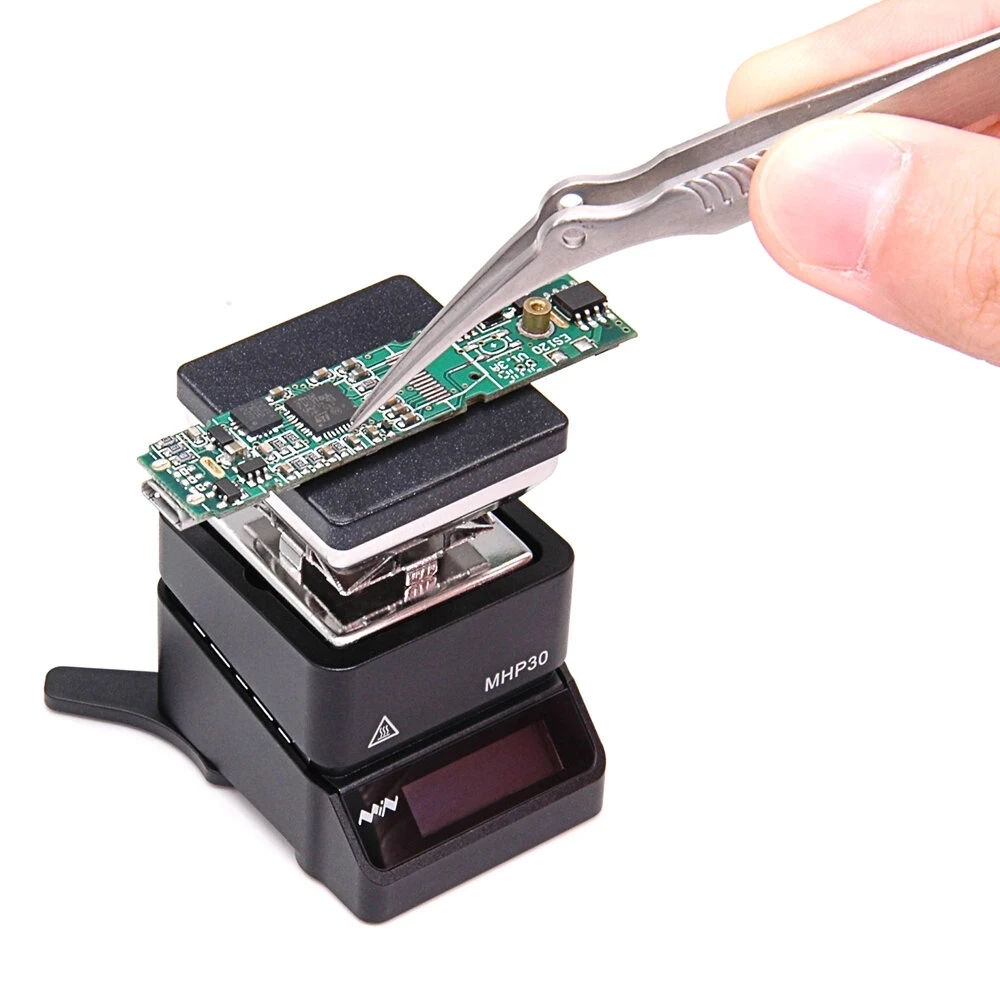 MHP30 MHP30PD 30 *30mm Intelligent Heating Tool Portable Volume Built-in OLED Display Screen True Color Lamp Hot Plate Preheater