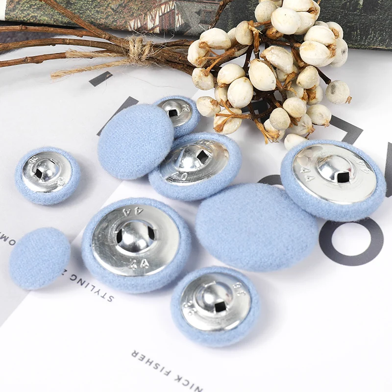 10pcs/lot Sewing Metal Manualidades Buttons Diy Accessories Aluminum Button for Clothing Decorative Colorful Cloth Buttons