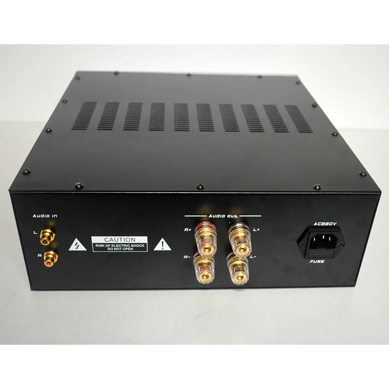 KYYSLB 320*115*387MM A3211 Aluminum Panel Amplifier Chassis Box House DIY Enclosure with Feet Screws Amplifier Case Shell