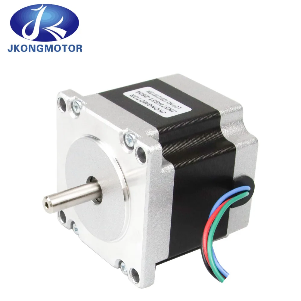 Nema 23 Stepper Motor 57HS51 1.8deg 57x51mm 2.8A 1N.m D=6.35mm for 3D printer for CNC engraving milling machine