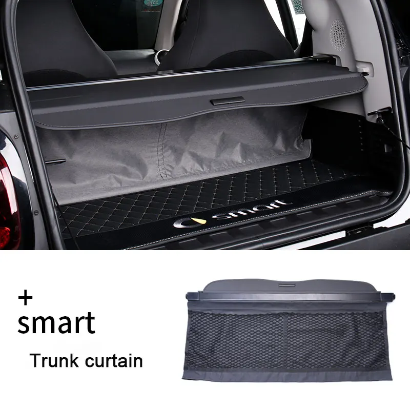 

Car Trunk Partition Tail Box Covering Curtain For Mercedes Smart 453 451 Fortwo Forfour Car Accessories Interior Back Seat Bag