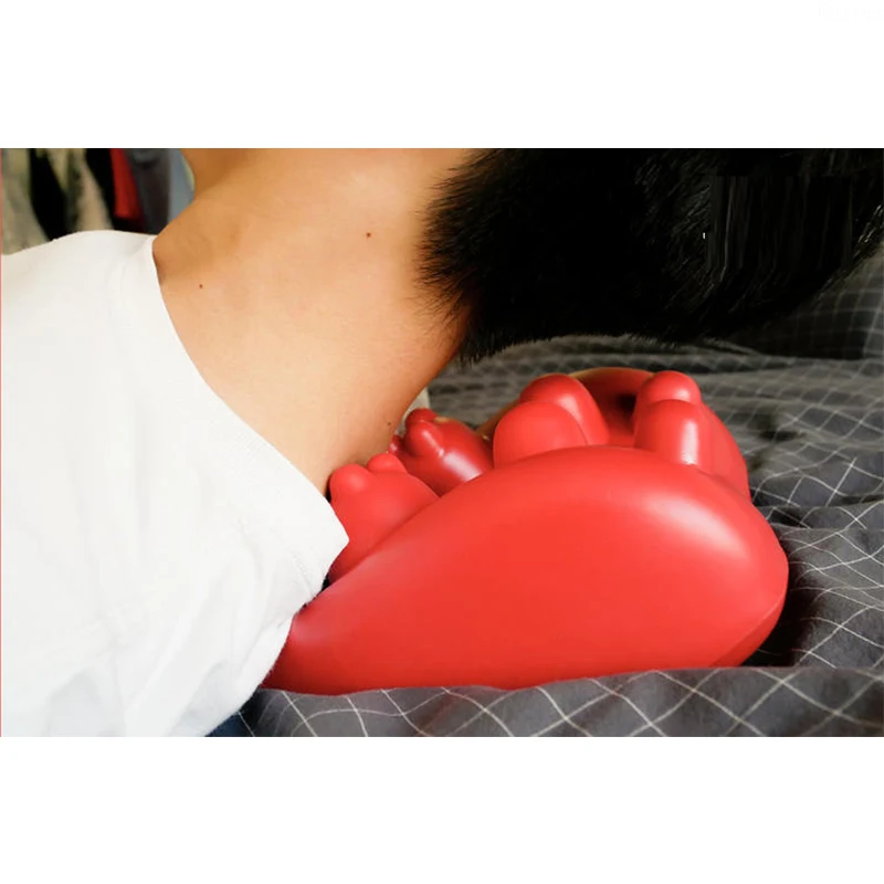 Neck Relaxation Pilow for Neck Shouder Backbone Pain Relief 14 Trigger Points Anti fatigue Massager Acupressure Massager Pillow