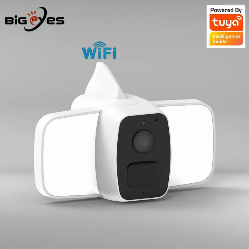 

Tuya WiFi Floodlight Camera 1080P WiFi CCTV Camera Security Video Surveillance Outdoor Waterproof Camera Wall Light CCTV Camera