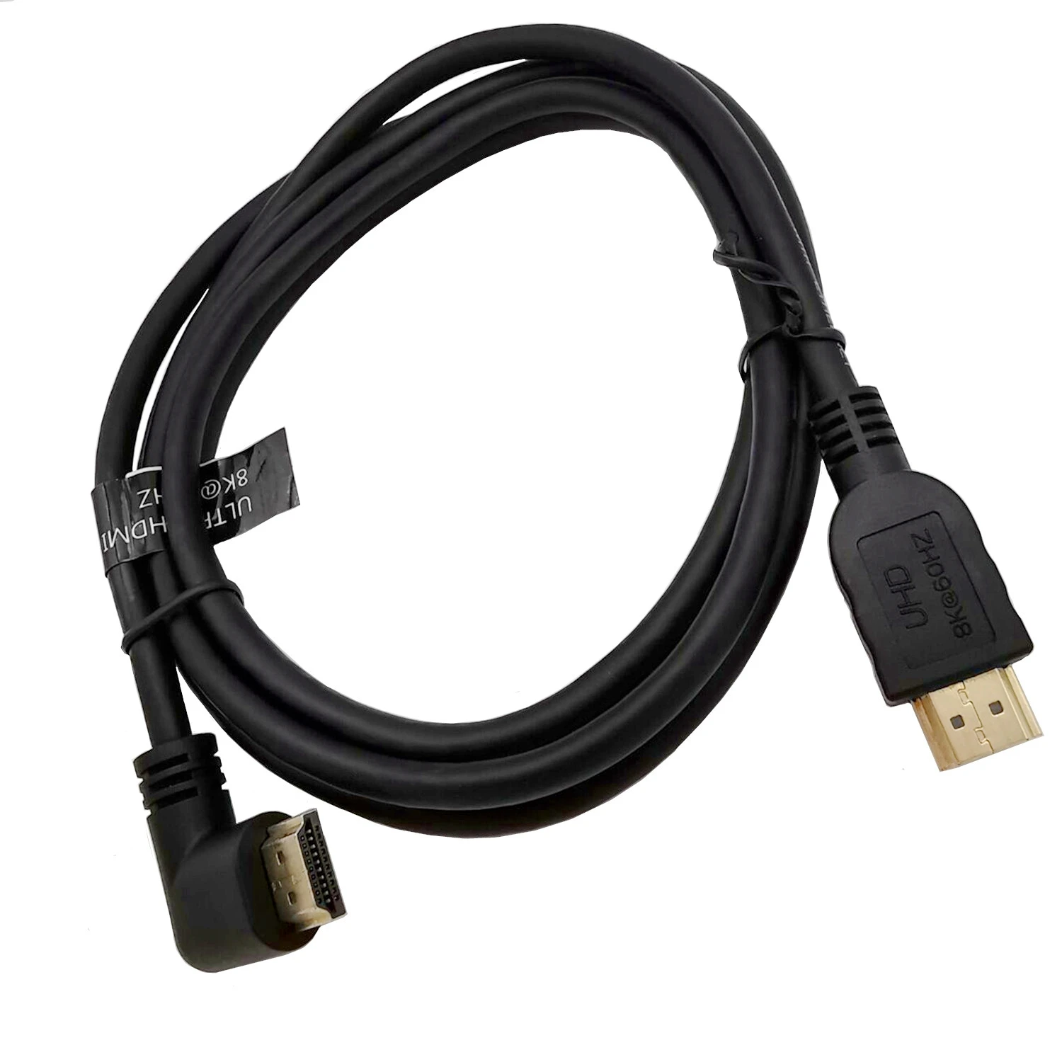 8K 60HZ  Up & Down & Left & Right Angled 90 degree Male 2.1 A Male to HDMI-compatible v2.1 HD extension Cable  2.1v angle cable