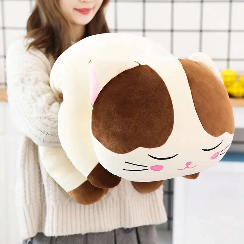 Soft Cat Big Hugging Pillow Toys Kawaii Stuffed Animals Cats Toys For Boys Girls Toys Pillow Christmas Gifts