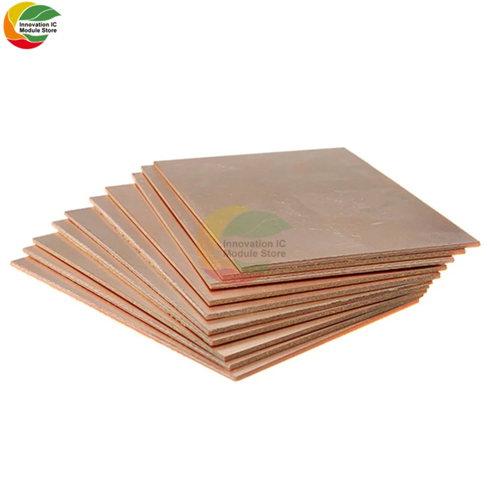 Ziqqucu 5pcs FR4 PCB Single Sided Copper Clad Laminate DIY PCB Kit Laminate Circuit Board 7x10cm Breadboard/Universal Board